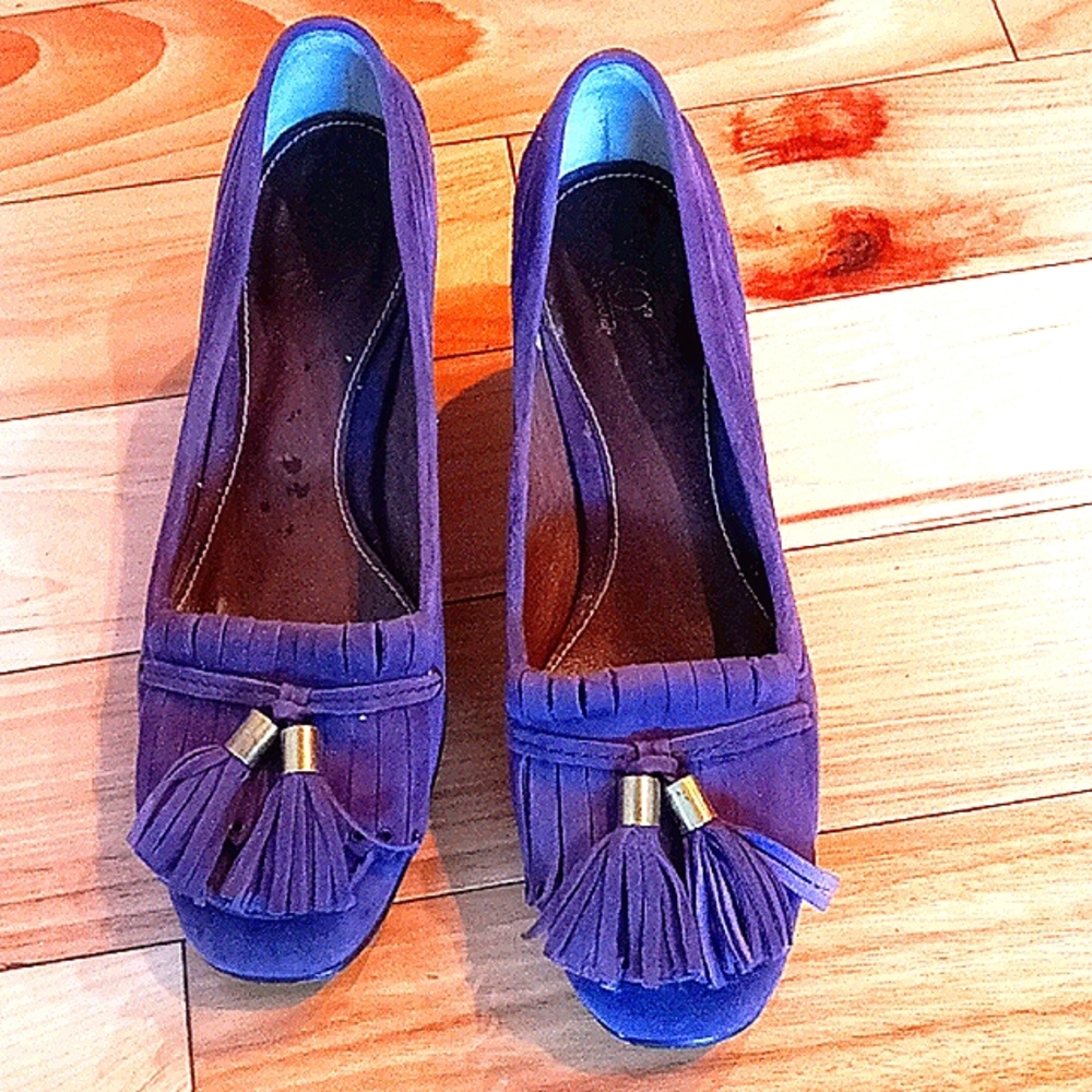 Tassel genuine suede leather shoes